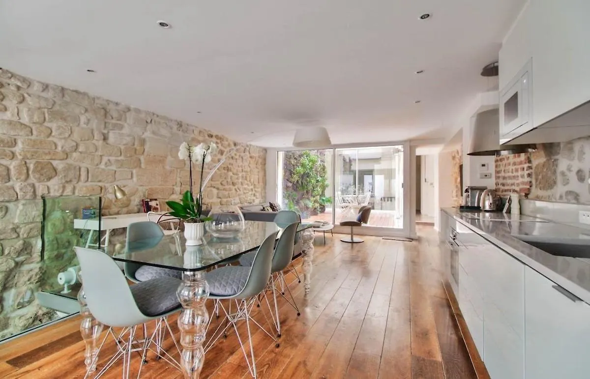 Jardin Prive - Gorgeous 3 Bed House In Le Marais Lejlighed Paris Frankrig
